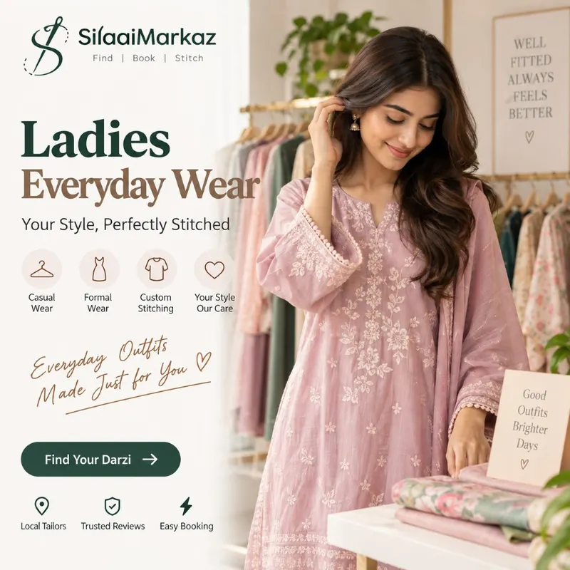 Ladies everyday wear with custom stitching — silaaimarkaz